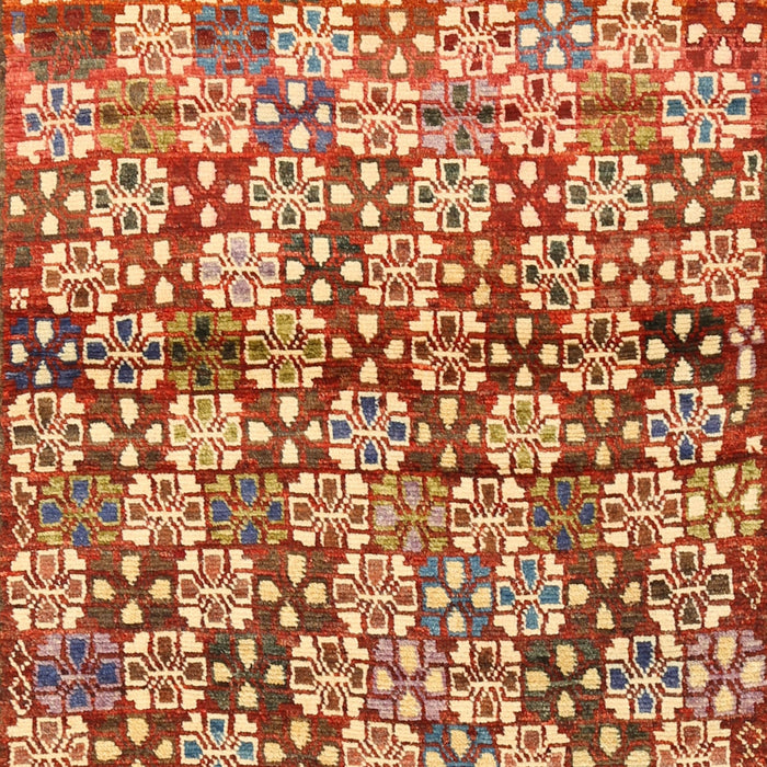 Machine Washable Contemporary Red Rug, wshcon707