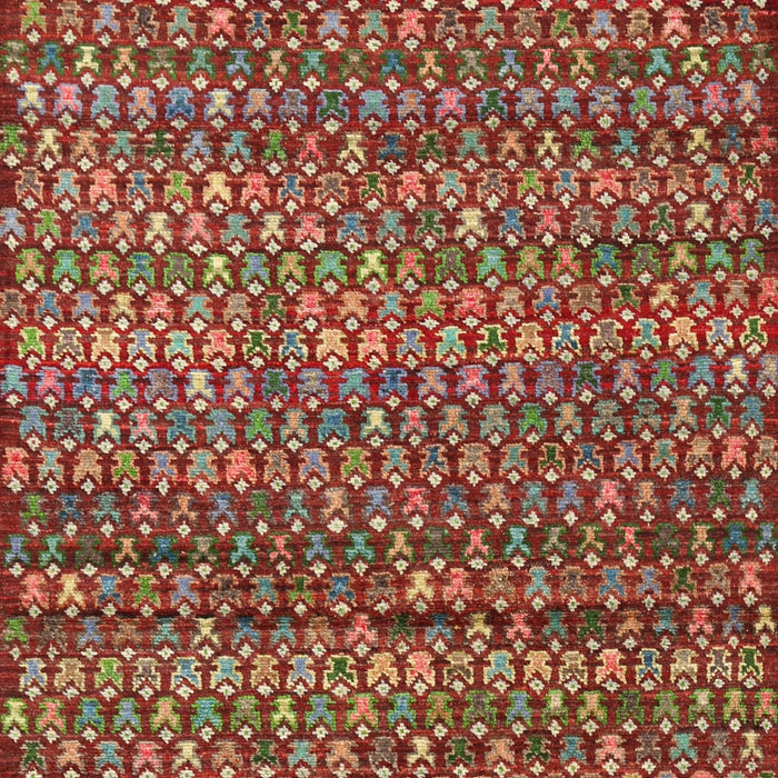 Contemporary Dark Almond Brown Modern Rug, con709