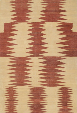 Contemporary Red Modern Rug, con712