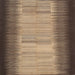 Sideview of Machine Washable Contemporary Sand Brown Rug, wshcon713