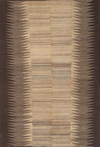 Machine Washable Contemporary Sand Brown Rug, wshcon713