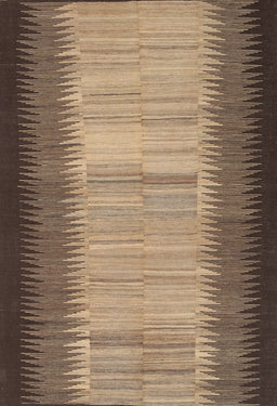 Machine Washable Contemporary Sand Brown Rug, wshcon713