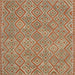 Square Contemporary Camel Brown Modern Rug, con714