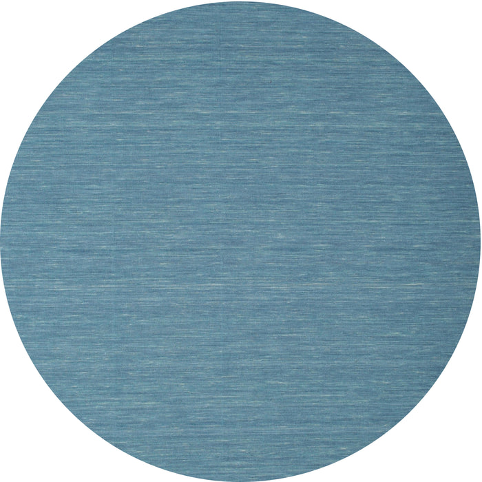 Sideview of Contemporary Glacial Blue Ice Blue Modern Rug, con723