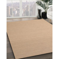 Contemporary Sandy Brown Solid Rug, con725