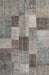 Contemporary Dark Gray Patchwork Rug, con728