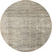 Sideview of Contemporary Tan Brown Modern Rug, con730