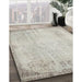 Machine Washable Contemporary Grey Gray Rug in a Family Room, wshcon731