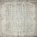 Sideview of Machine Washable Contemporary Grey Gray Rug, wshcon731