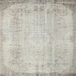 Square Contemporary Gray Modern Rug, con731