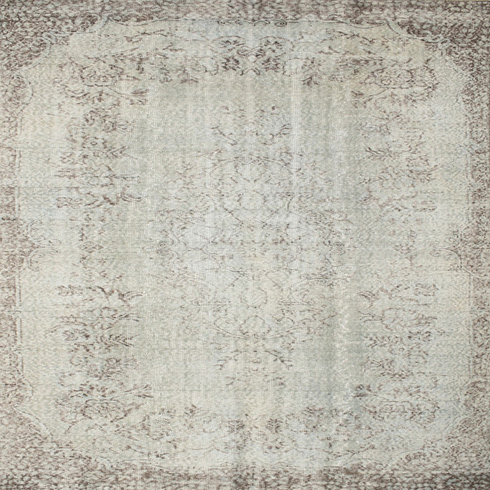 Square Contemporary Gray Modern Rug, con731