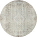 Sideview of Contemporary Gray Modern Rug, con731