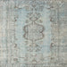 Square Contemporary Silver Gray Persian Rug, con732