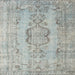 Sideview of Machine Washable Contemporary Silver Gray Rug, wshcon732