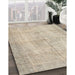 Machine Washable Contemporary Camel Brown Rug in a Family Room, wshcon735