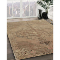 Contemporary Orange Brown Modern Rug, con736