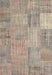 Contemporary Light French Beige Brown Patchwork Rug, con739