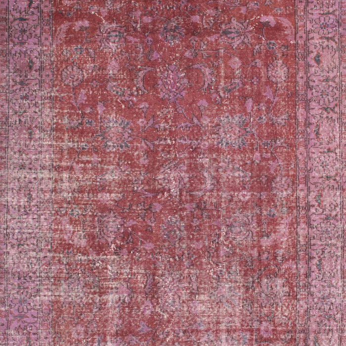 Machine Washable Contemporary Pale Violet Red Pink Rug, wshcon747