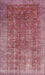 Contemporary Pale Violet Red Pink Persian Rug, con747