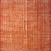 Sideview of Machine Washable Contemporary Orange Rug, wshcon748