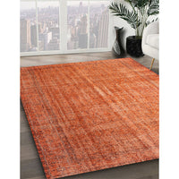 Contemporary Orange Modern Rug, con748