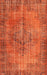 Contemporary Neon Red Modern Rug, con749