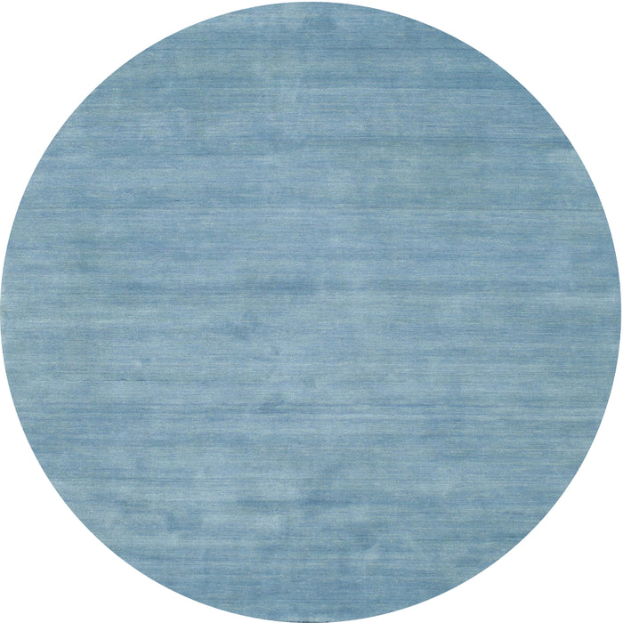 Square Machine Washable Contemporary Denim Blue Rug, wshcon74