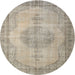 Sideview of Contemporary Khaki Green Modern Rug, con750