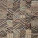 Square Contemporary Brown Modern Rug, con752