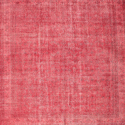 Sideview of Machine Washable Contemporary Red Rug, wshcon754