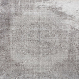 Square Contemporary Pale Silver Gray Modern Rug, con755