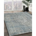 Machine Washable Contemporary Grey Gray Rug in a Family Room, wshcon756