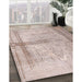 Machine Washable Contemporary Rose Pink Rug in a Family Room, wshcon760