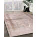 Contemporary Rose Pink Modern Rug in Family Room, con760