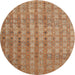 Sideview of Contemporary Brown Modern Rug, con761