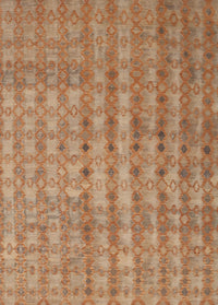 Machine Washable Contemporary Peru Brown Rug, wshcon761