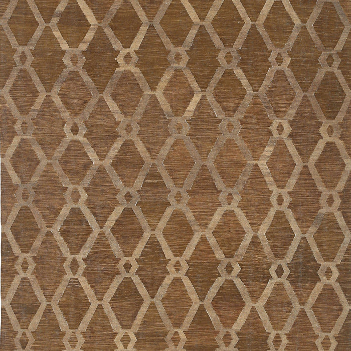Contemporary Saddle Brown Modern Rug, con762