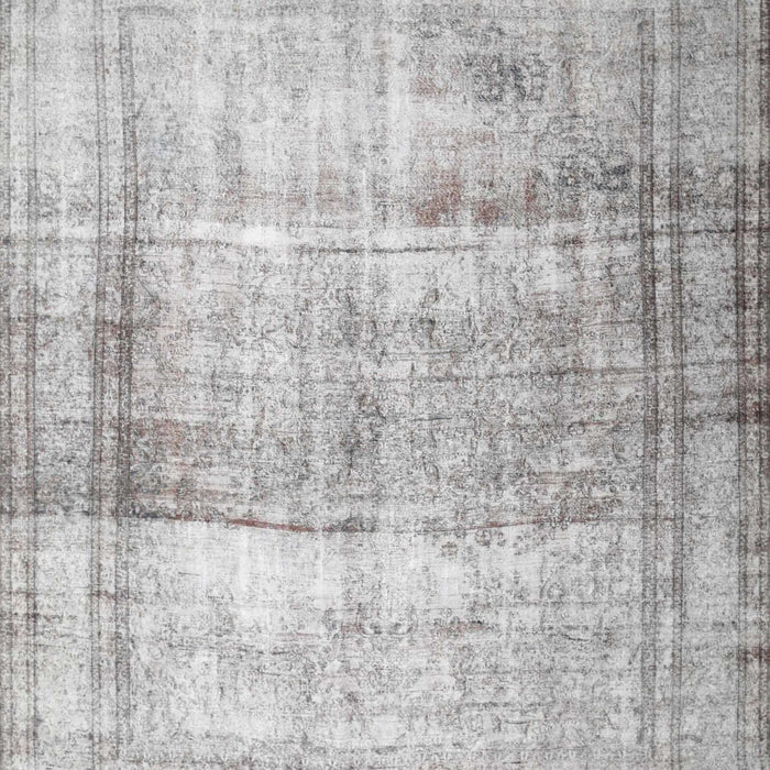 Machine Washable Contemporary Dark Gray Rug, wshcon763