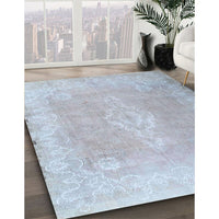 Contemporary Blue Gray Modern Rug, con764