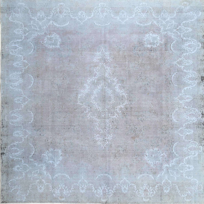 Sideview of Machine Washable Contemporary Blue Gray Rug, wshcon764