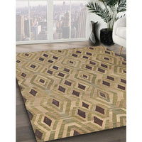 Contemporary Brown Southwestern Rug, con765