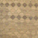 Sideview of Machine Washable Contemporary Sand Brown Rug, wshcon766