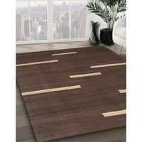 Contemporary Brown Modern Rug, con767