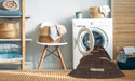 Machine Washable Contemporary Brown Rug in a Washing Machine, wshcon767