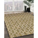 Contemporary Brownish Green Modern Rug in Family Room, con768