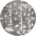 Sideview of Contemporary Gray Modern Rug, con770