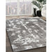 Contemporary Gray Modern Rug in Family Room, con770