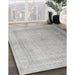 Machine Washable Contemporary Pale Silver Gray Rug in a Family Room, wshcon772