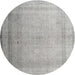 Square Machine Washable Contemporary Pale Silver Gray Rug, wshcon772