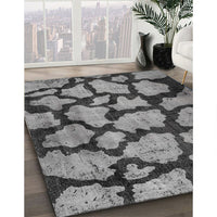 Contemporary Dark Gray Persian Rug, con774